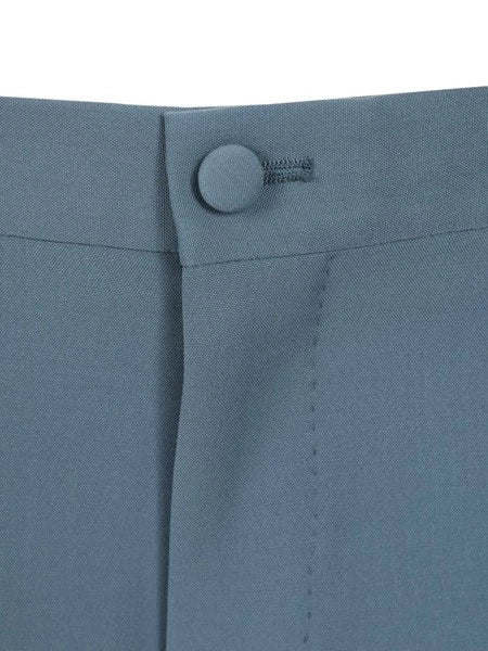 Pantaloni in popeline di lana