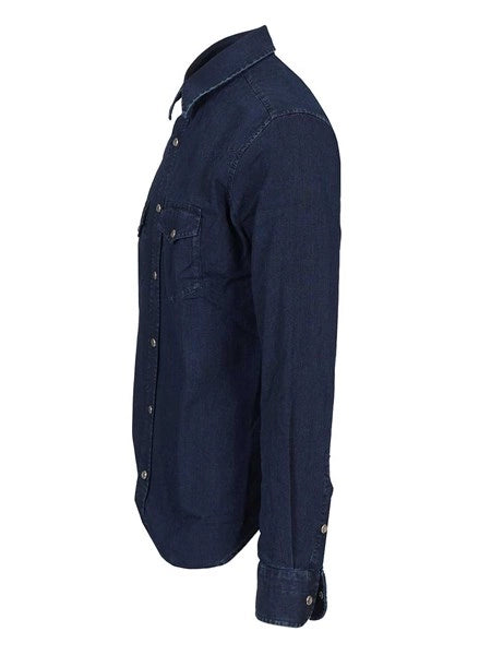 Camicia in denim leggero DENIM LIGHT POPLIN SLIM FIT WESTERN SHIRT