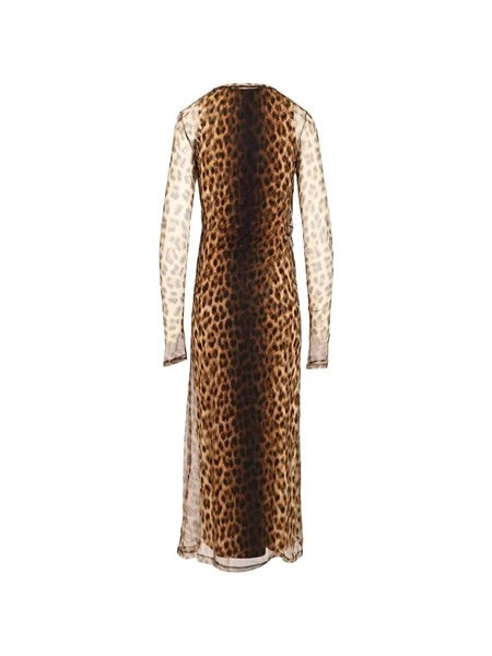 Abito aderente animalier