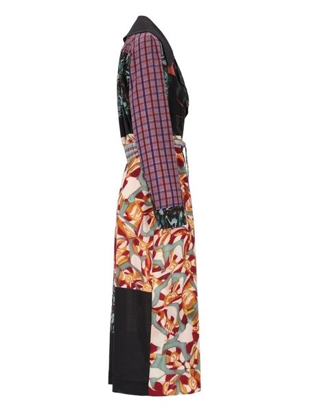 Cappotto in chiffon stampato Rolana