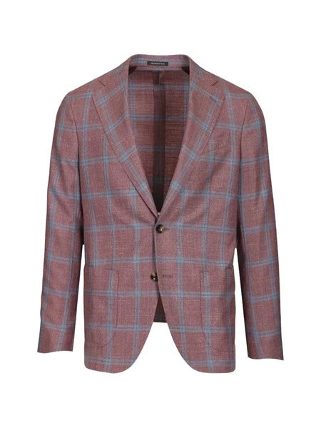 Blazer sfoderato check