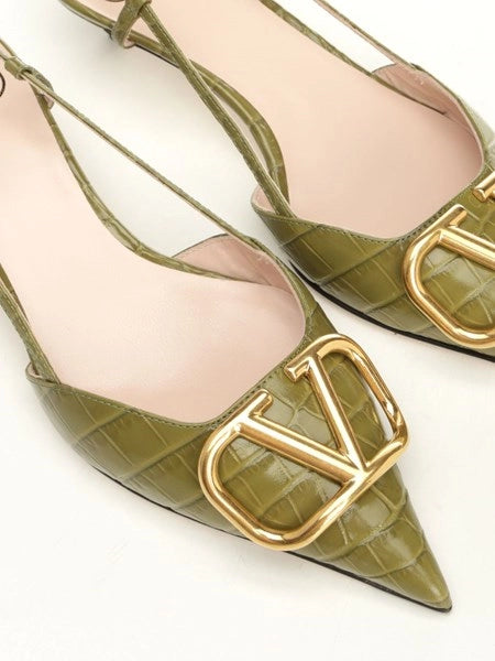 Slingback VLogo Signature in pelle