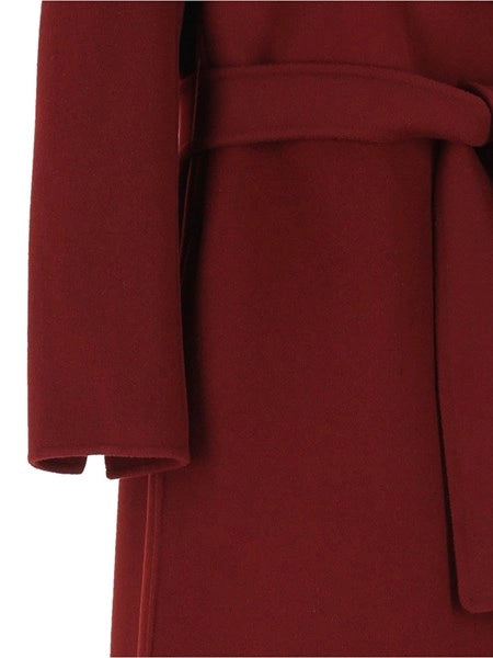 Cappotto a vestaglia in drap di lana Poldo