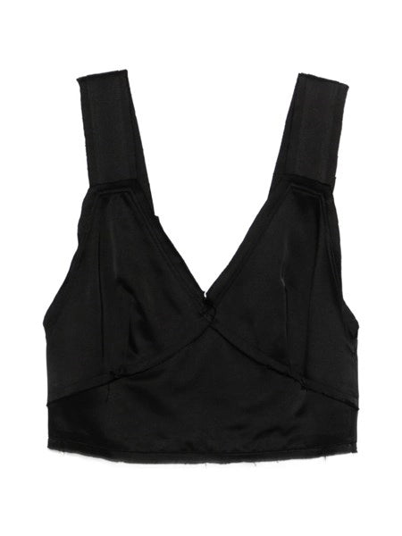 Crop top in satin