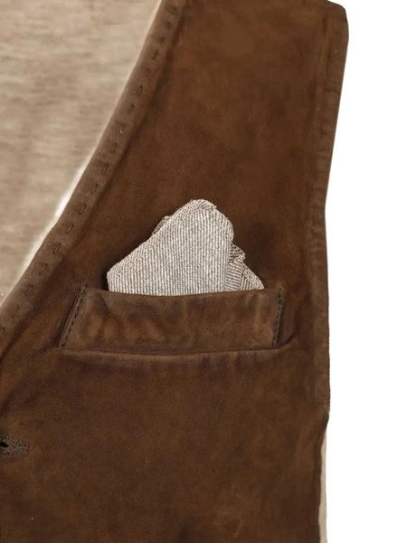 Gilet in suede