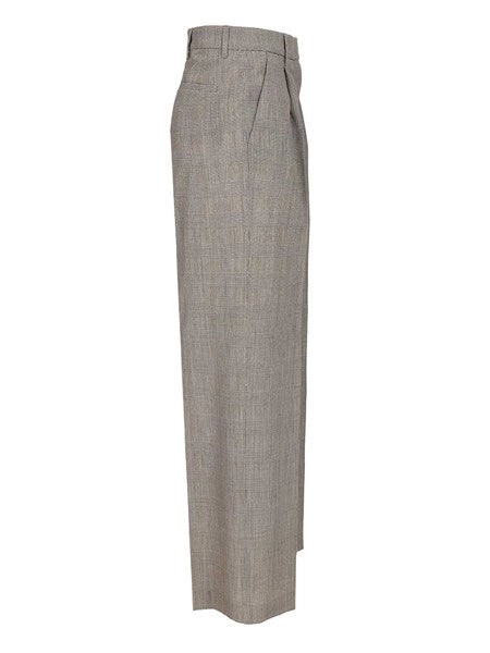 Pantaloni oversize in Principe di Galles
