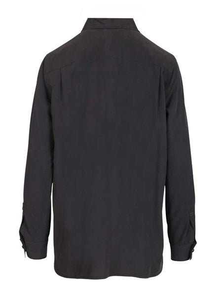 Camicia Siamese in seta lavata