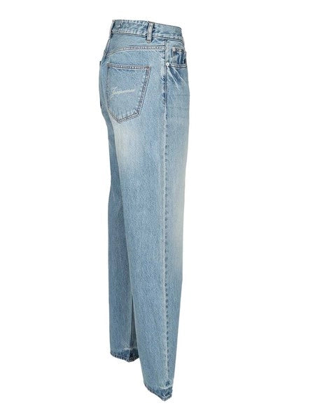 Jeans dritti in denim de-Nîmes