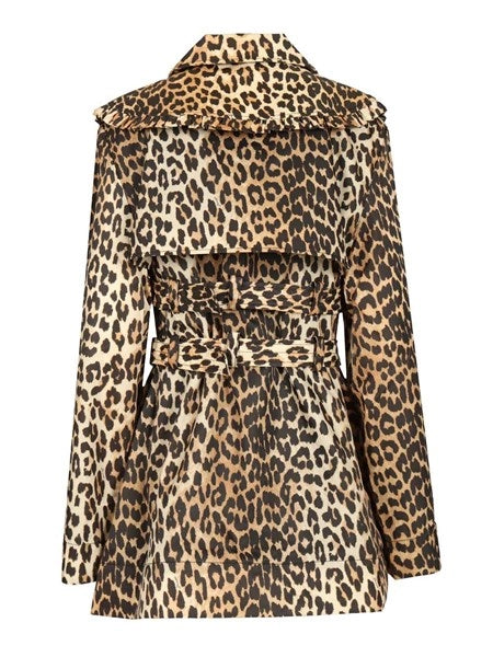 Trench corto Duchesse stampa animalier