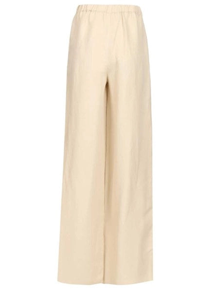 Pantalone in lino e seta