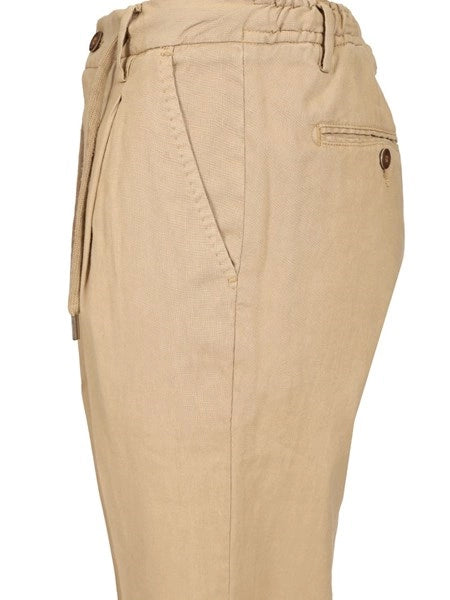 Pantalone in lino con coulisse