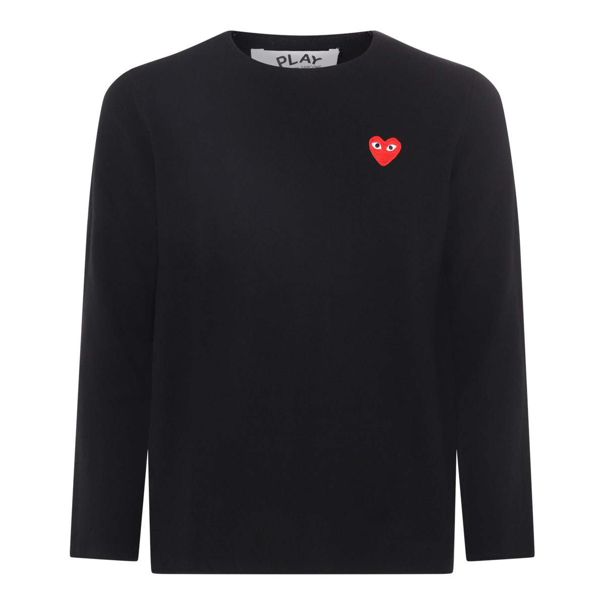 BLACK WOOL SWEATSHIRT