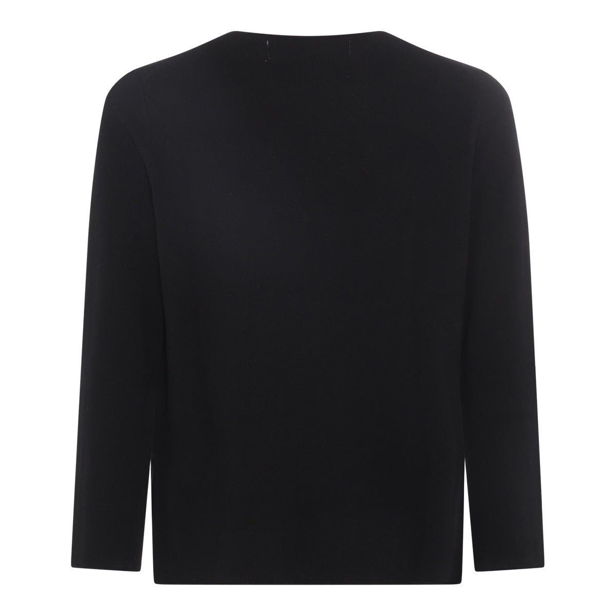 BLACK WOOL SWEATSHIRT