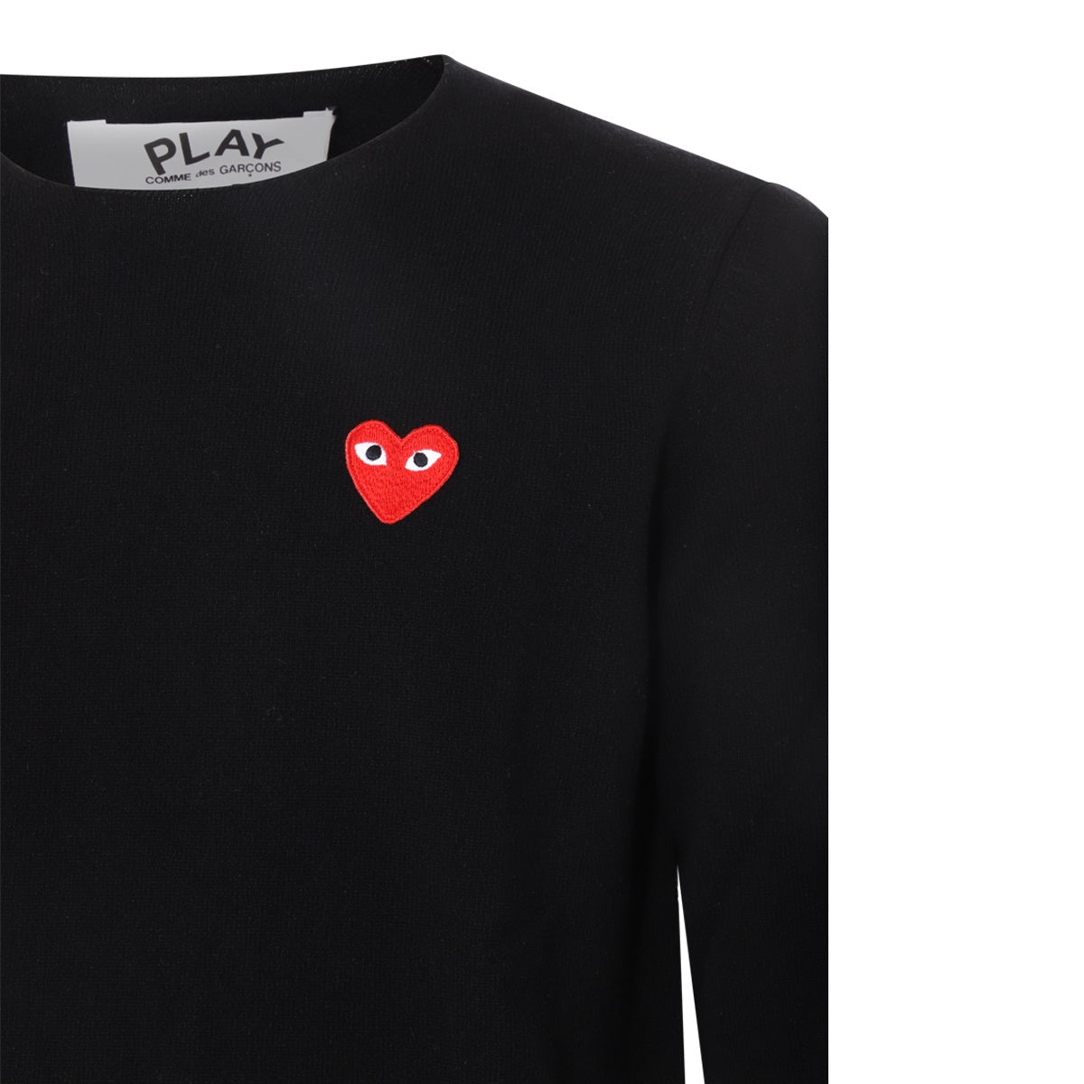 BLACK WOOL SWEATSHIRT