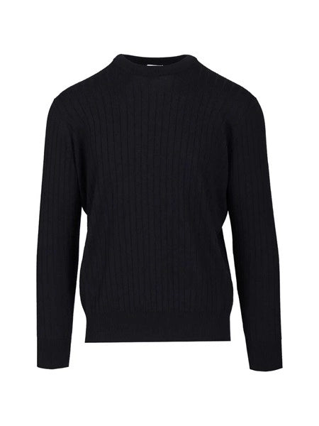 Maglione in lana a coste
