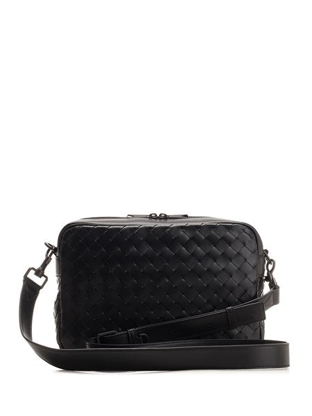 Borsa a tracolla con motivo intrecciato