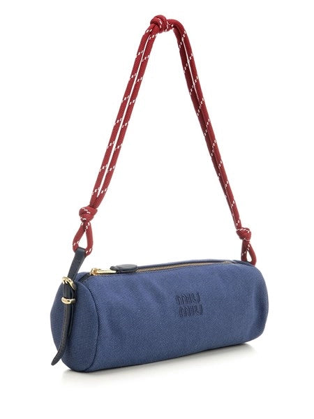 Pouch in gabardine