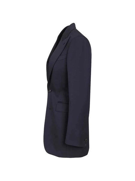 Blazer Colonne in lana diagonale