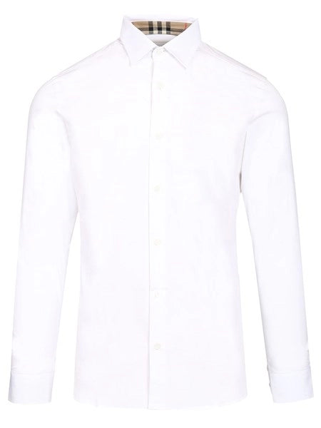 Camicia slim fit in cotone elasticizzato
