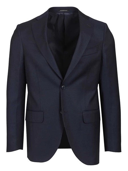Blazer in lana blu