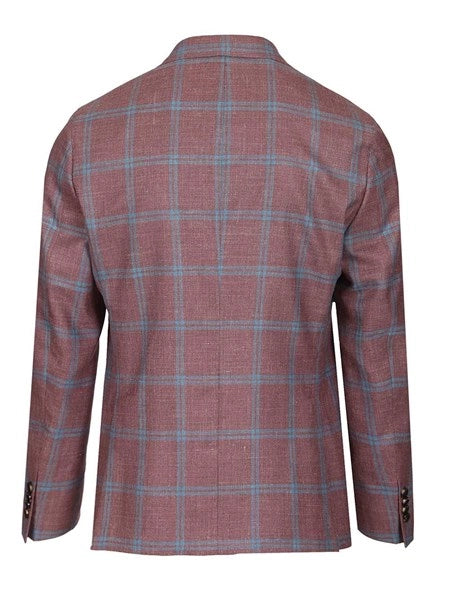 Blazer sfoderato check