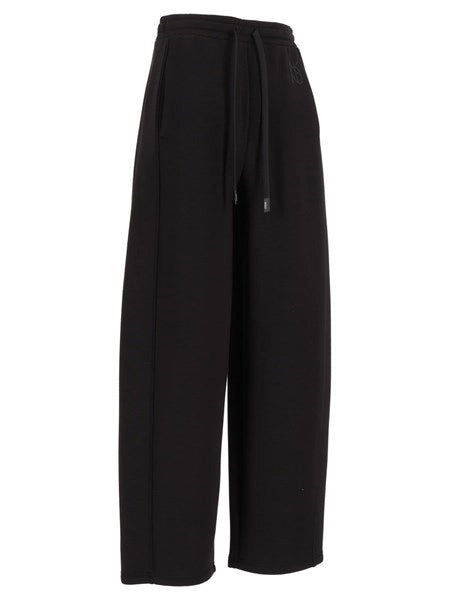 Pantalone flare in jersey stretch