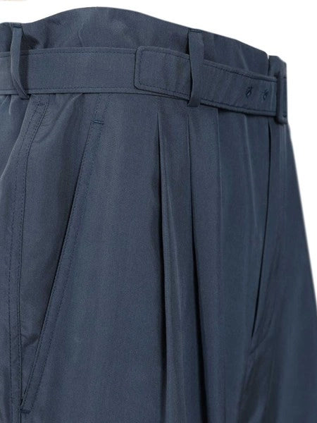 Pantaloni con cintura in seta habutai