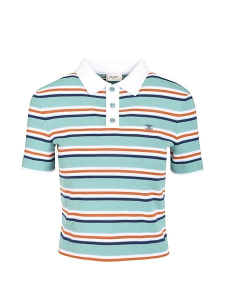 Polo in maglia a righe