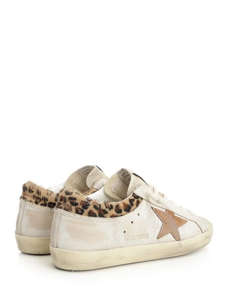 Sneakers "Super-Star" in suede con cavallino
