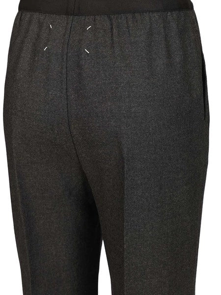Pantaloni dritti in lana