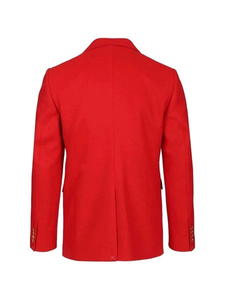 Blazer sartoriale in flanella di lana