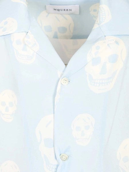 Camicia in crepe de chine stampata
