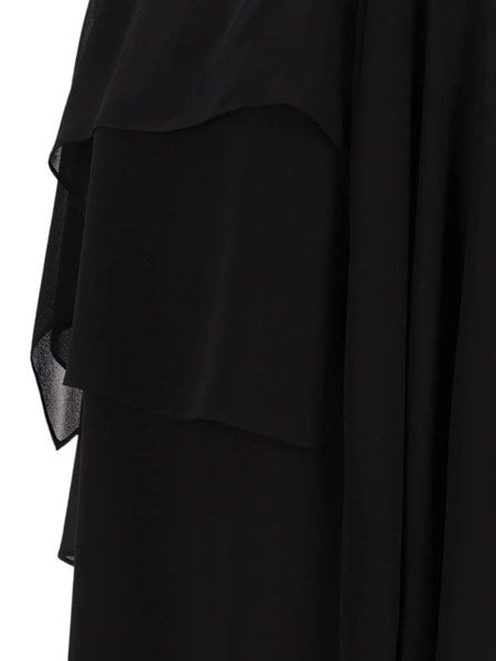 Miniabito in chiffon nero
