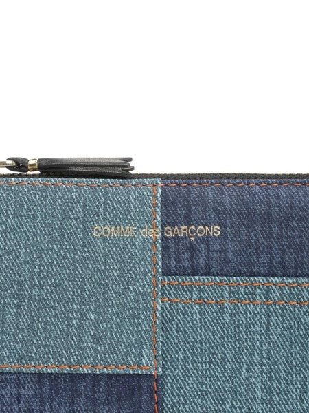 Portamonete patchwork denim