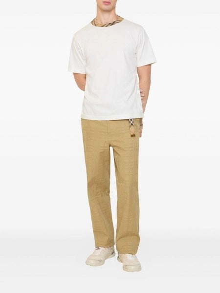 Pantaloni in cotone Check