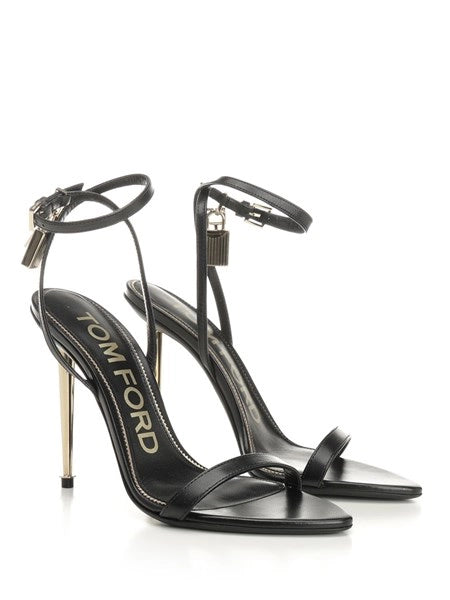 Sandali "Padlock" in pelle