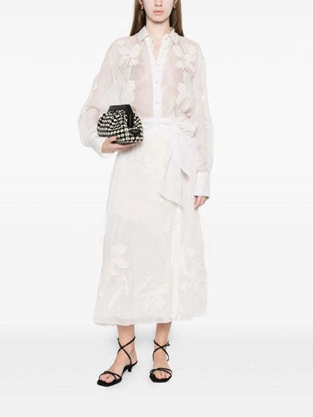 camicia organza ricamo “iris velvet”