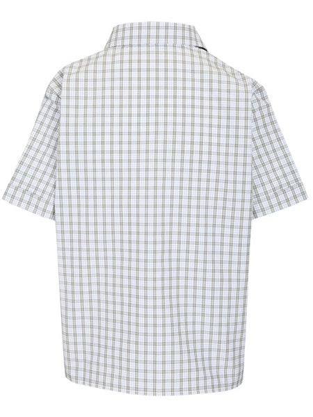 Camicia a quadri in popeline