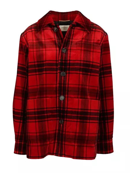 Giacca tartan in velluto