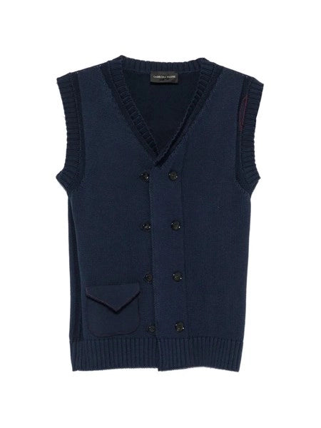 Gilet in maglia doppiopetto