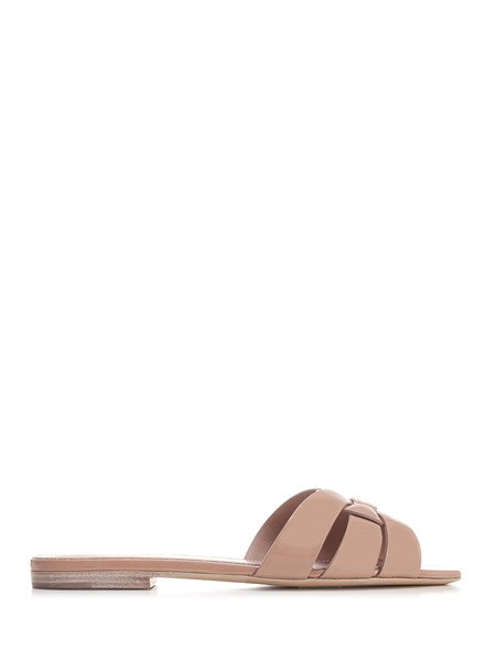 Sandalo piatto "Tribute" in pelle