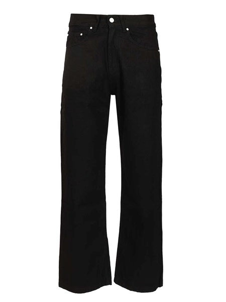 Pantaloni con tasca con logo circolare