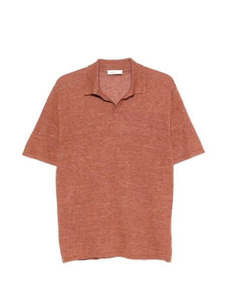 Polo in lino e cotone