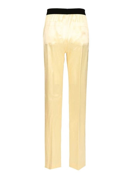 Pantaloni in seta stretch