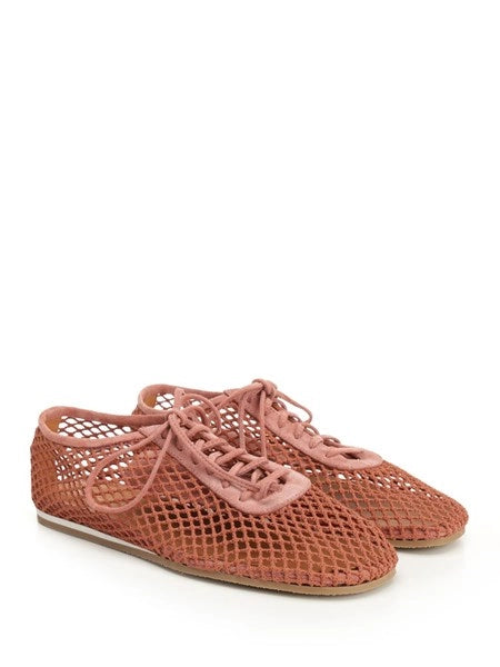 Scarpe stringate in rete