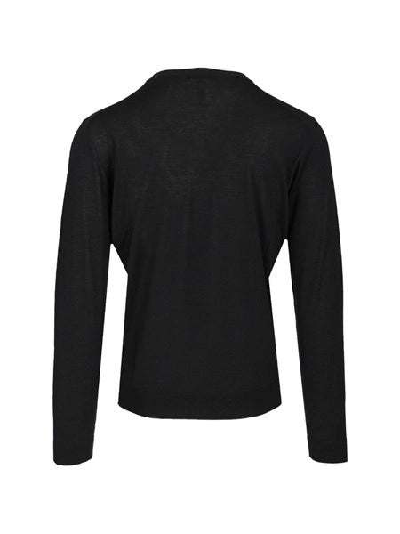 Maglia girocollo in lana 180s