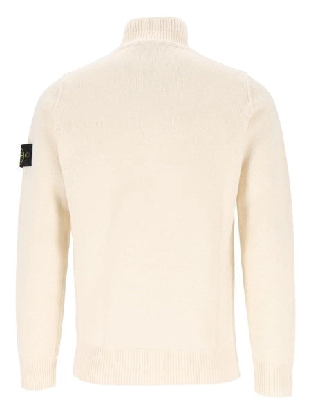 Maglione con zip corta