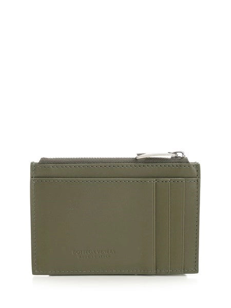 Portacarte Intrecciato con zip