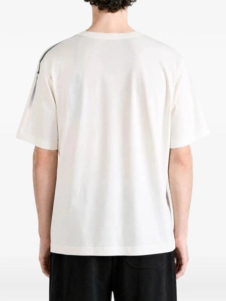 T-shirt maniche corte con righe sfumate