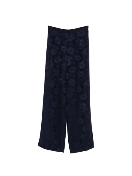 pantalone in jacquard fluido bouquet
